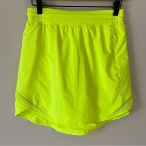 Lululemon Hotty Hot High-Rise Skirt Long Highlight Yellow Size 6